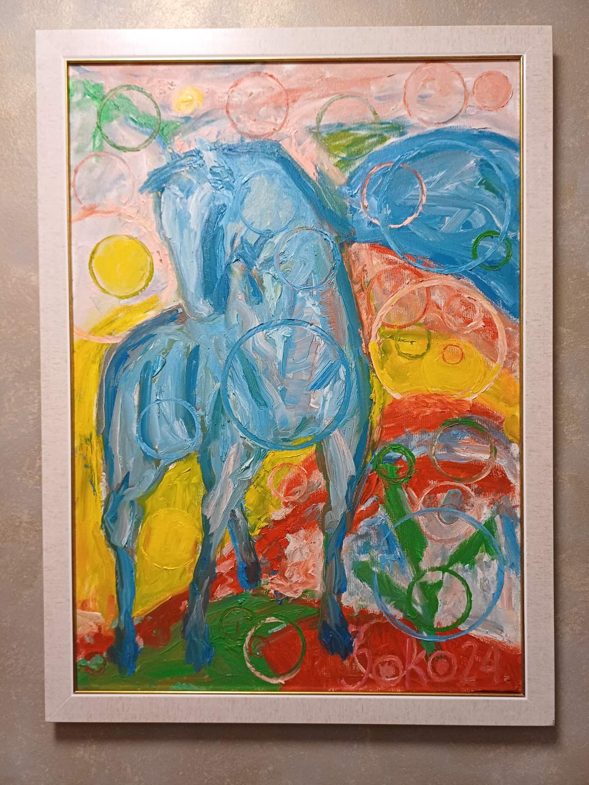 Polyform Presentation of Franz Marc's "Blue Horse"